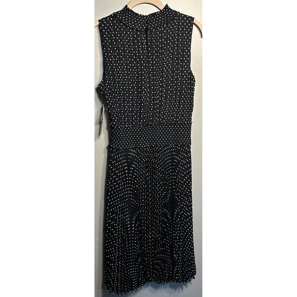 Nanette Lepore Sleeveless Polka Dot Dress sz 10 Classy Preppy Sophisticated NWT - Picture 2 of 13